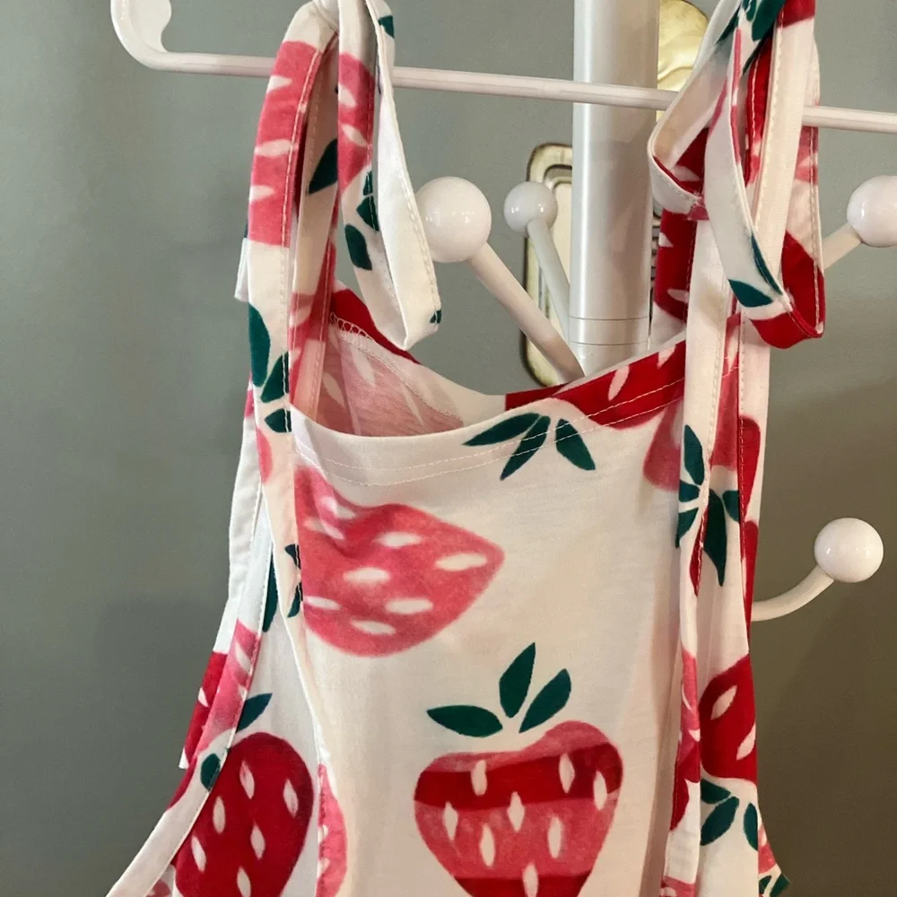 Strawberry Print Jumpsuit - Picture 3 of 4